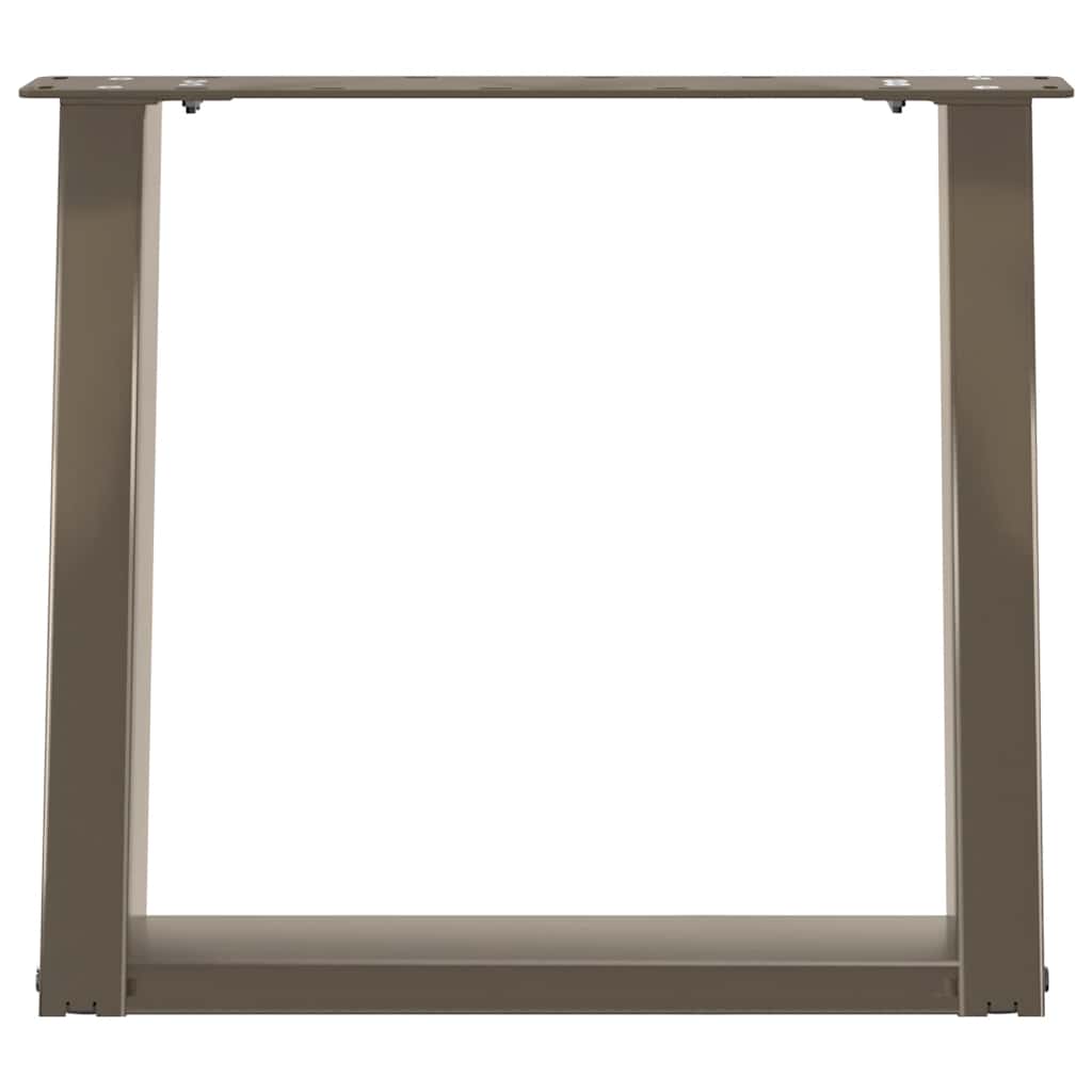 Couchtischbeine U-Form 2 Stk. Naturstahl 50x(42-43) cm Stahl