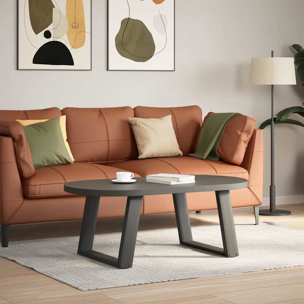 Couchtischbeine U-Form 2 Stk. Anthrazit 60x(42-43) cm Stahl