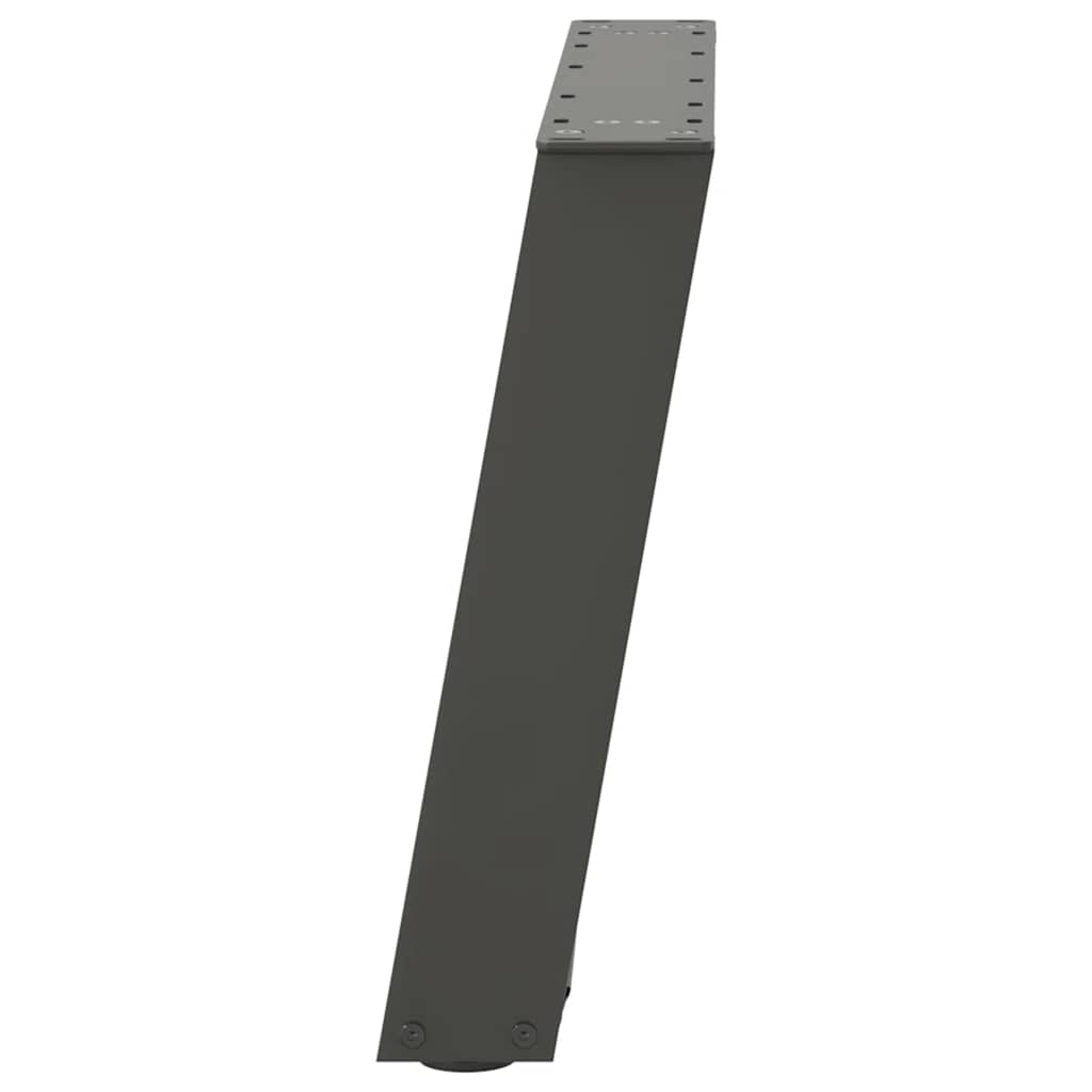 Couchtischbeine U-Form 2 Stk. Anthrazit 60x(42-43) cm Stahl