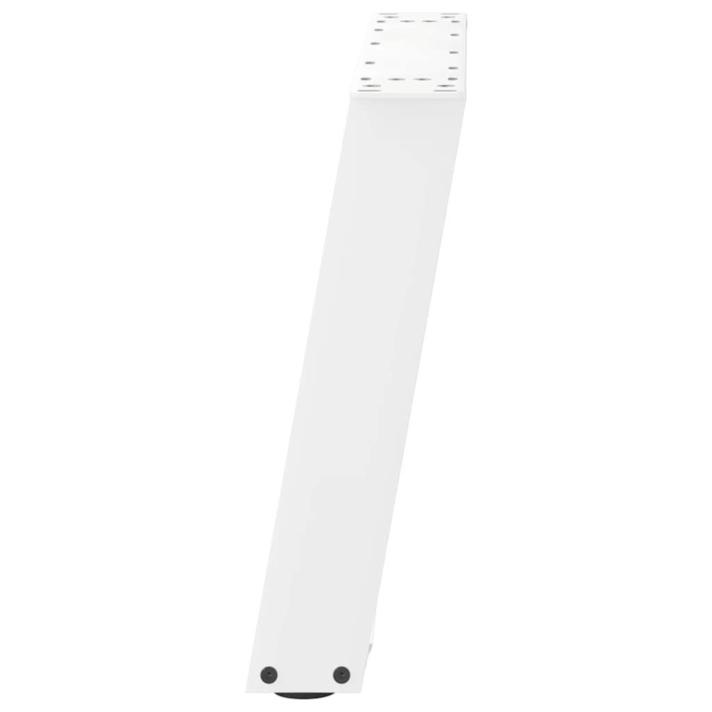 Couchtischbeine U-Form 2 Stk. Weiß 70x(42-43) cm Stahl
