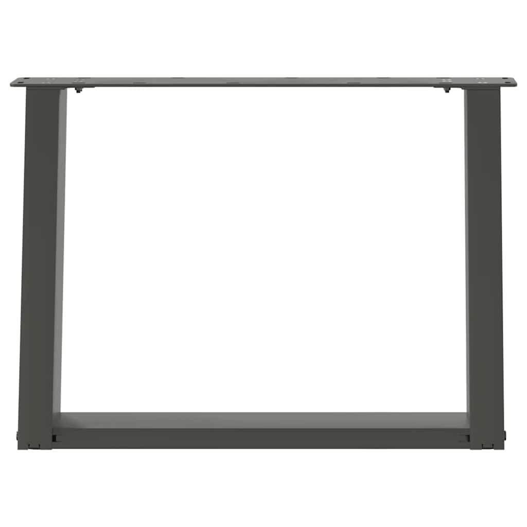 Couchtischbeine U-Form 2 Stk. Anthrazit 70x(42-43) cm Stahl