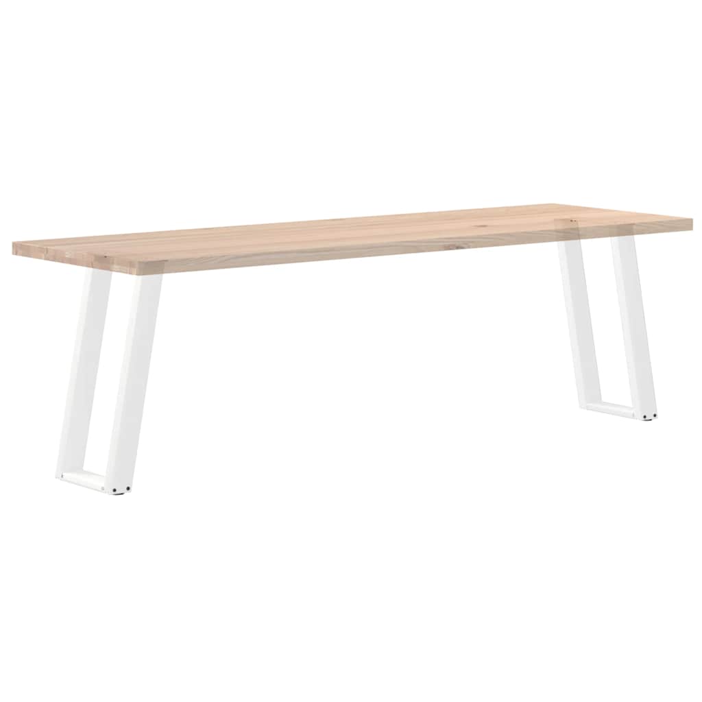 Konsolentischbeine U-Form 2 Stk. Weiß 28x(72-73) cm Stahl