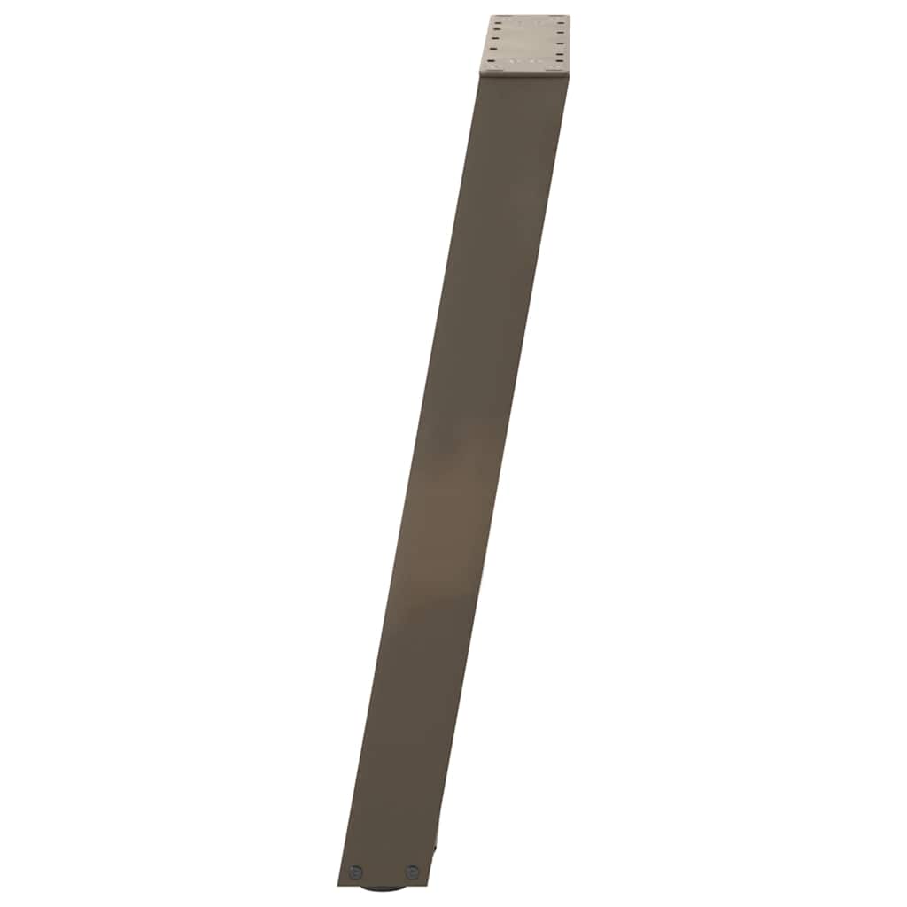 Konsolentischbeine U-Form 2 Stk. Naturstahl 38x(72-73) cm Stahl