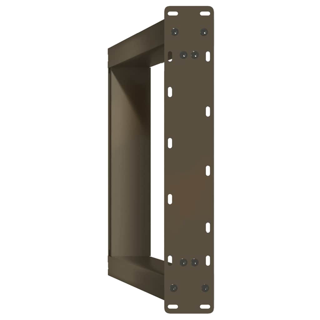 Konsolentischbeine U-Form 2 Stk. Naturstahl 38x(72-73) cm Stahl