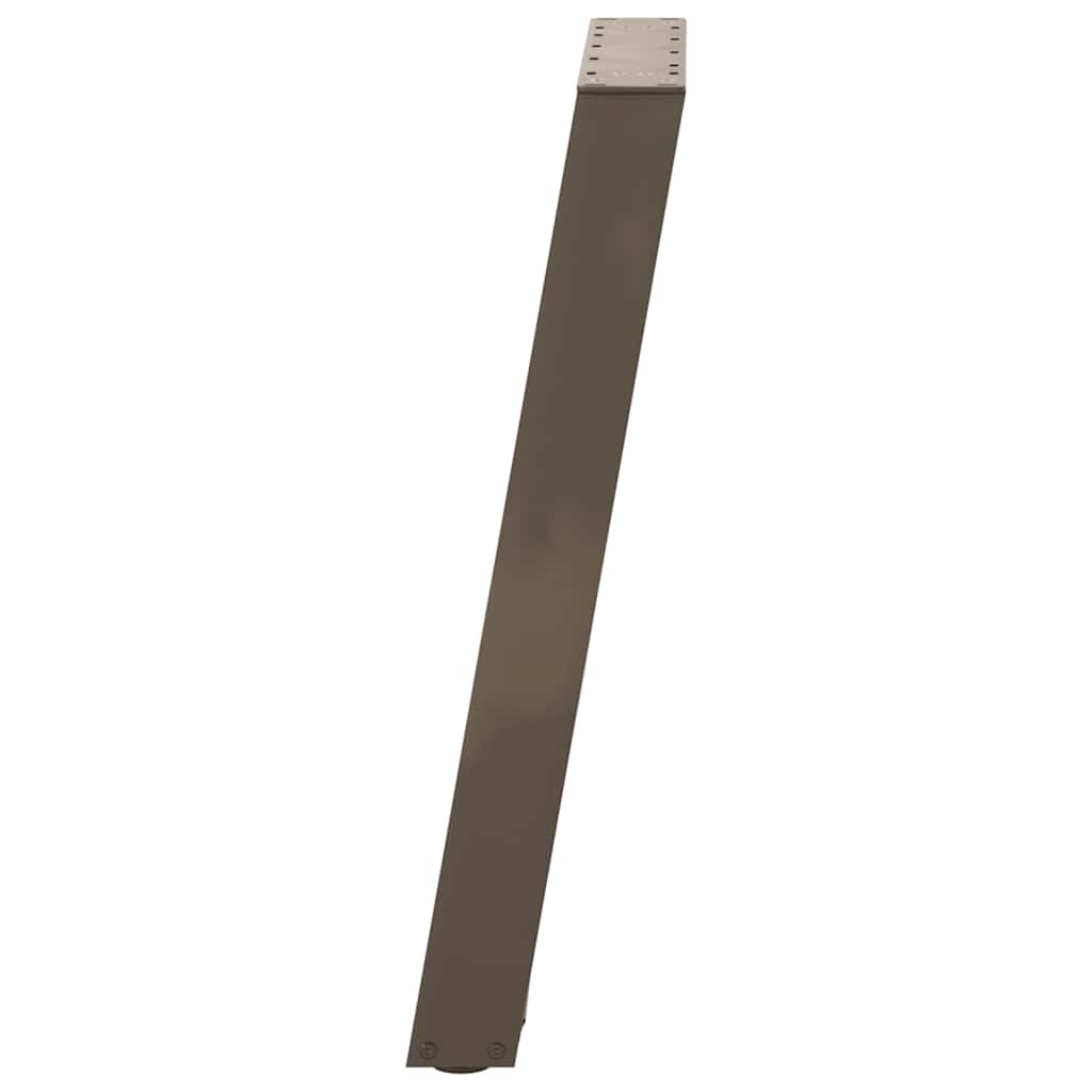 Esstischbeine U-Form 2 Stk. Naturstahl 60x(72-73) cm Stahl