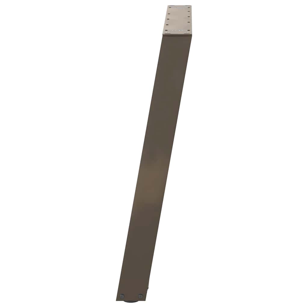 Esstischbeine U-Form 2 Stk. Naturstahl 100x(72-73) cm Stahl