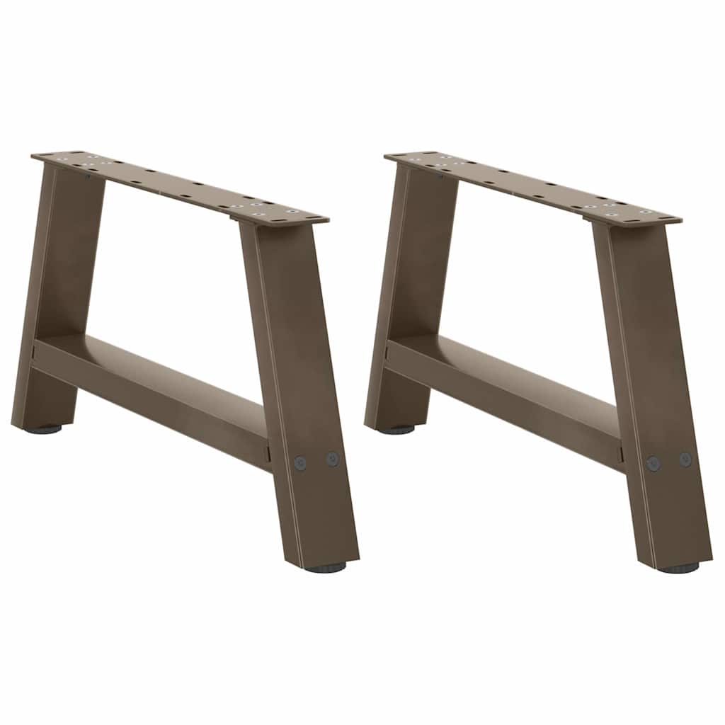 Couchtischbeine A-Form 2 Stk. 60x(30-31) cm Stahl