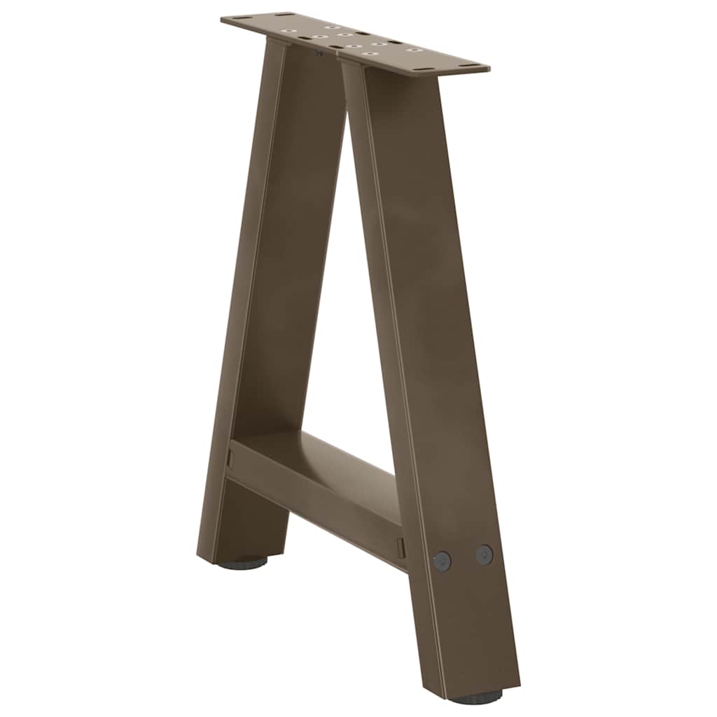 Couchtischbeine A-Form 2 Stk. 38x(42-43) cm Stahl