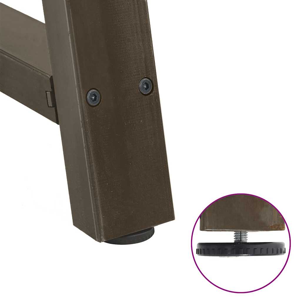 Couchtischbeine A-Form 2 Stk. 38x(42-43) cm Stahl
