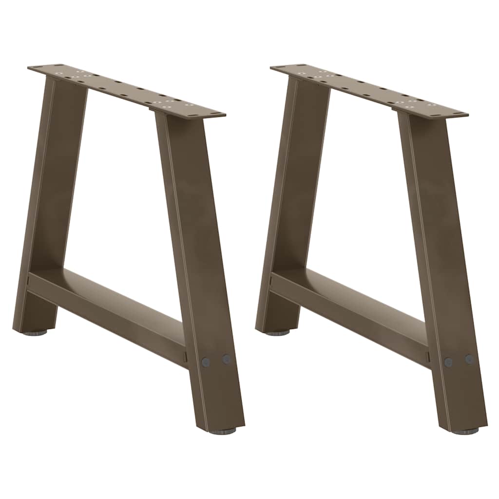 Couchtischbeine A-Form 2 Stk. 60x(42-43) cm Stahl