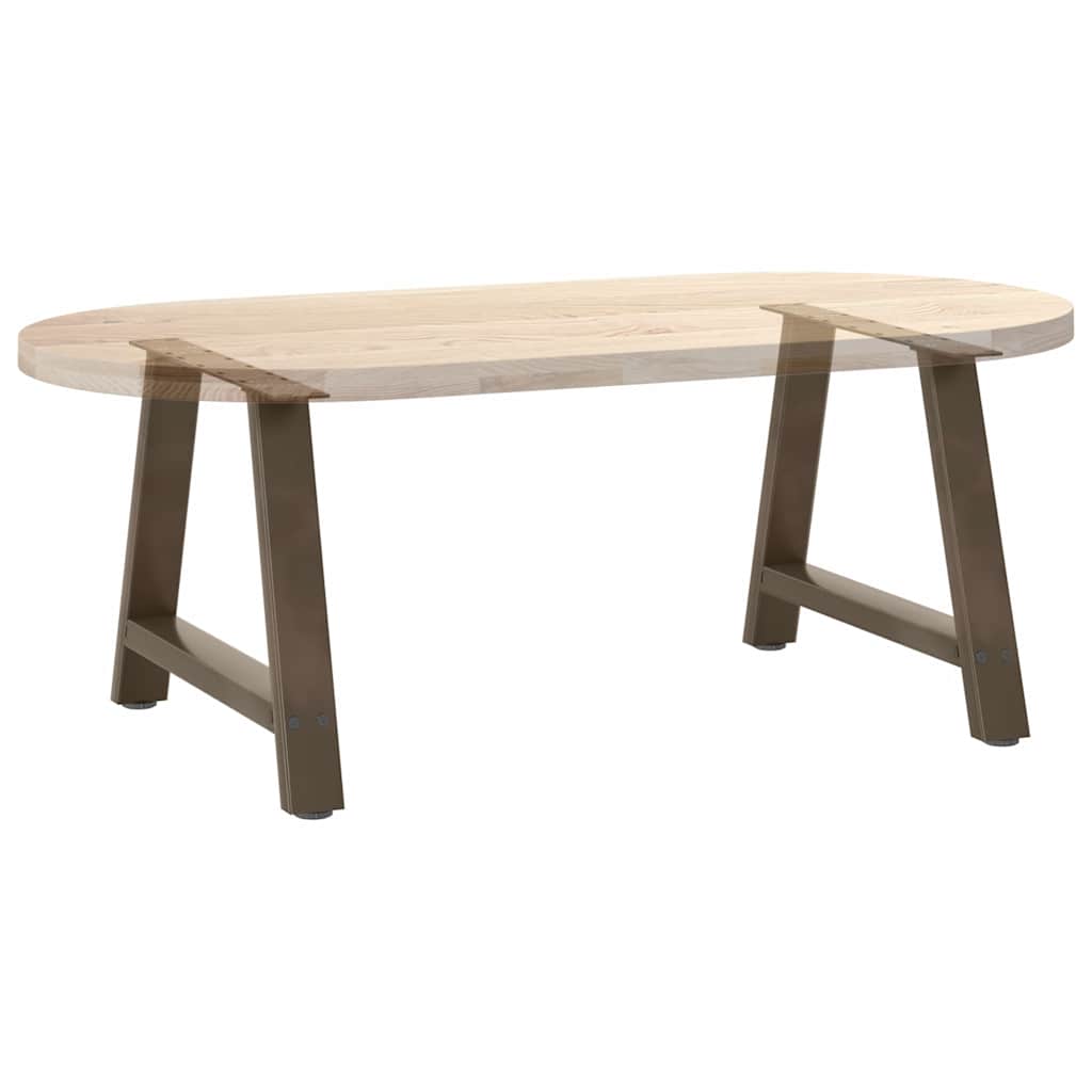 Couchtischbeine A-Form 2 Stk. 60x(42-43) cm Stahl