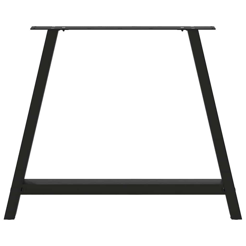 Esstischbeine A-Form 2 Stk. Schwarz 90x(72-73) cm Stahl