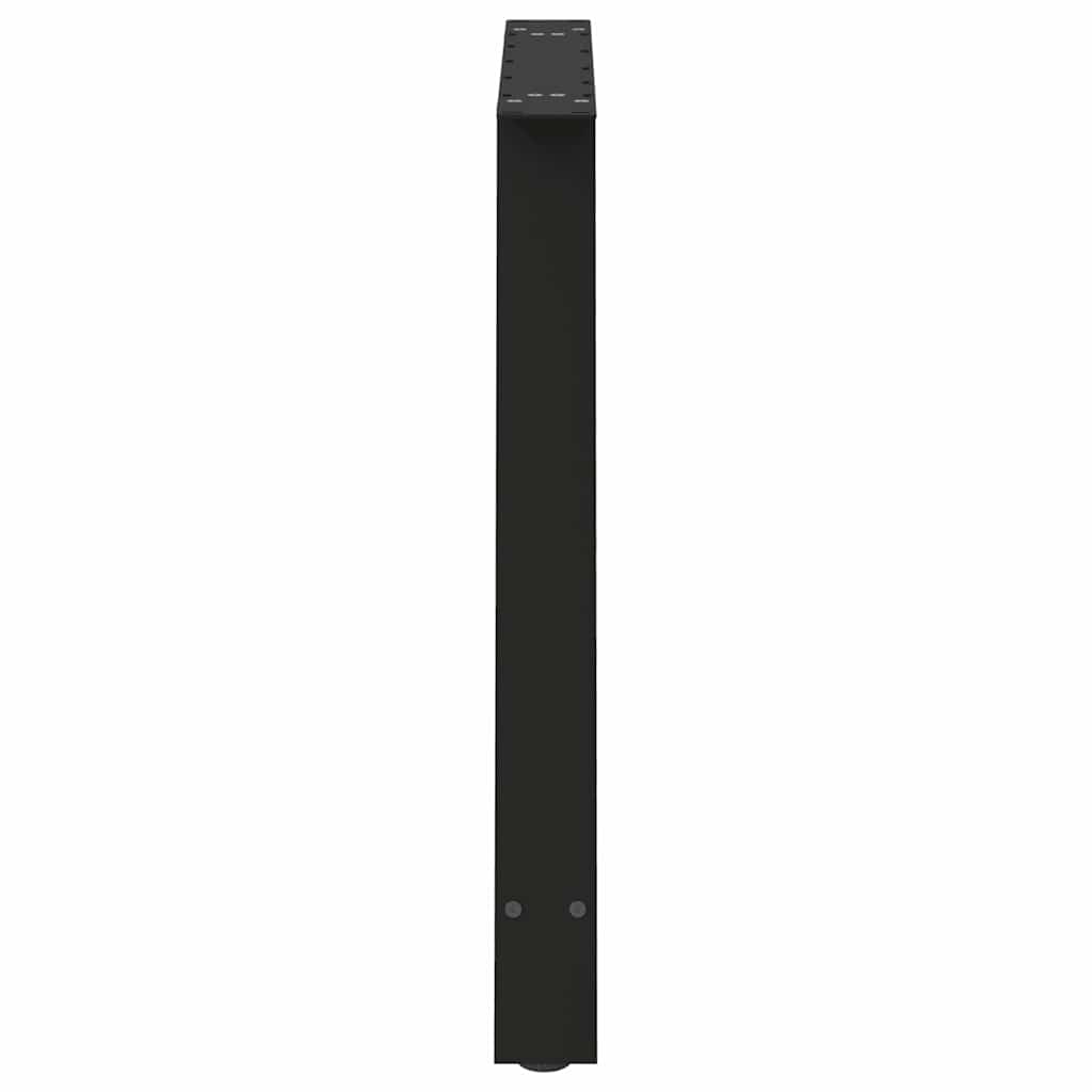 Esstischbeine A-Form 2 Stk. Schwarz 90x(72-73) cm Stahl