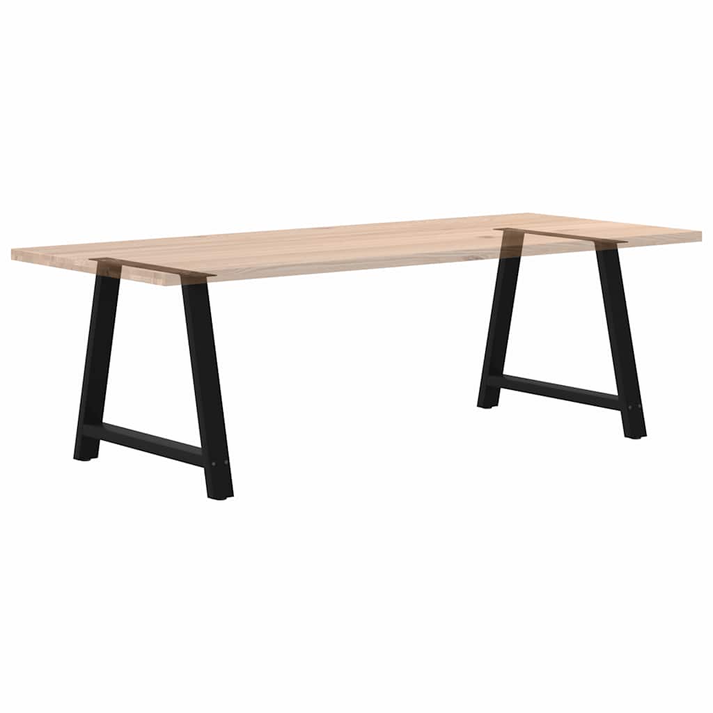 Esstischbeine A-Form 2 Stk. Schwarz 90x(72-73) cm Stahl