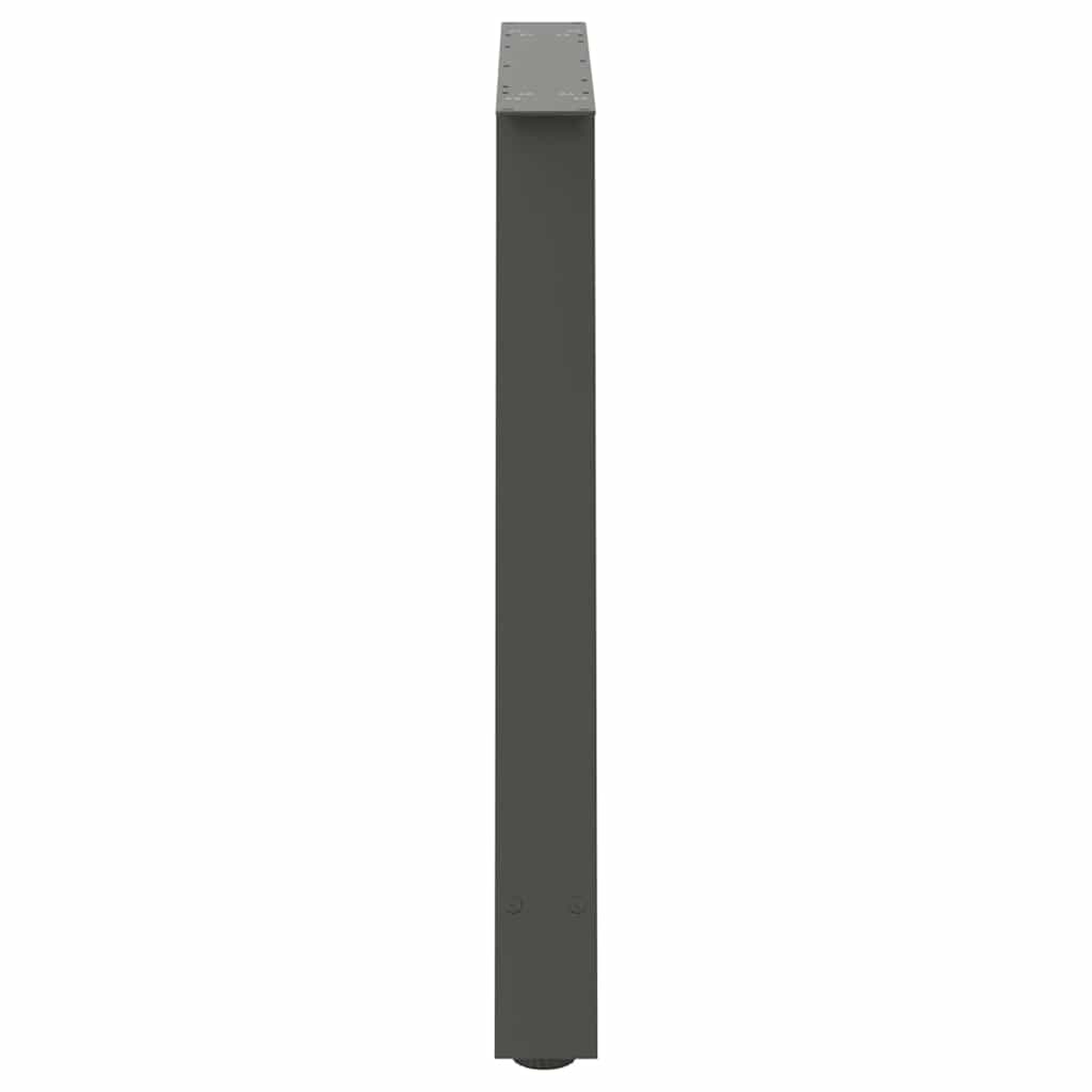 Esstischbeine A-Form 2 Stk. Anthrazit 90x(72-73) cm Stahl