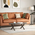 Couchtischbeine X-Form 2 Stk. Naturstahl 60x(30-31) cm Stahl