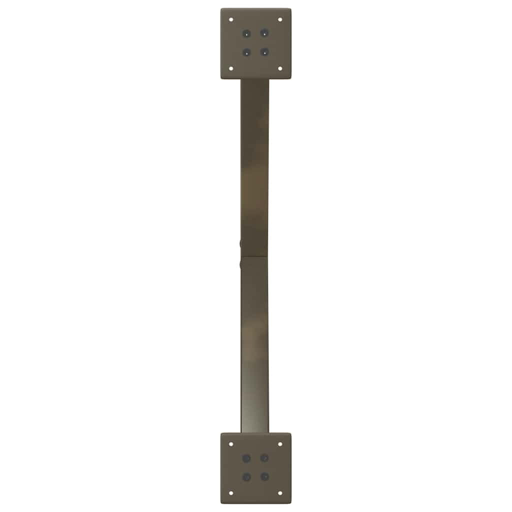 Couchtischbeine X-Form 2 Stk. Naturstahl 70x(30-31) cm Stahl