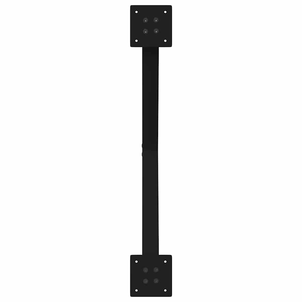 Couchtischbeine X-Form 2 Stk. Schwarz 70x(42-43) cm Stahl