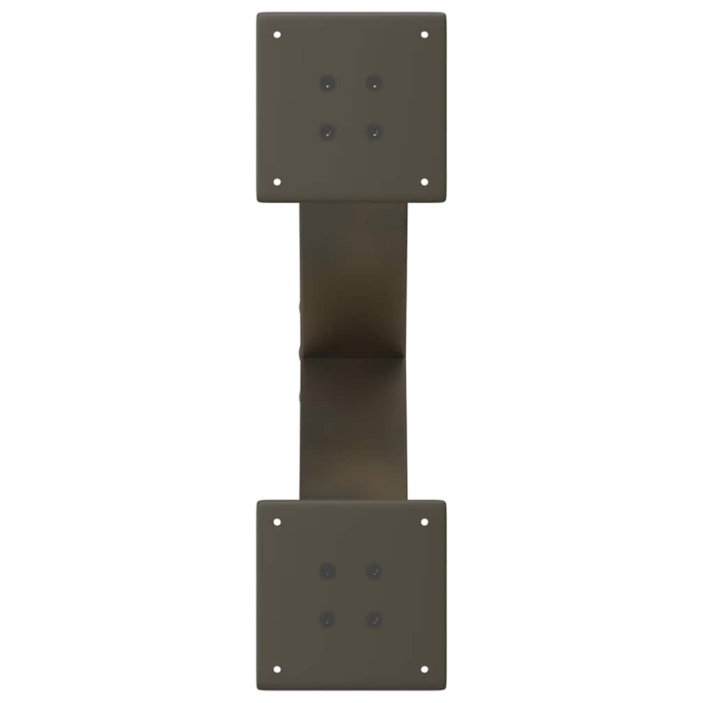 Couchtischbeine X-Form 2 Stk. Naturstahl 60x(30-31) cm Stahl