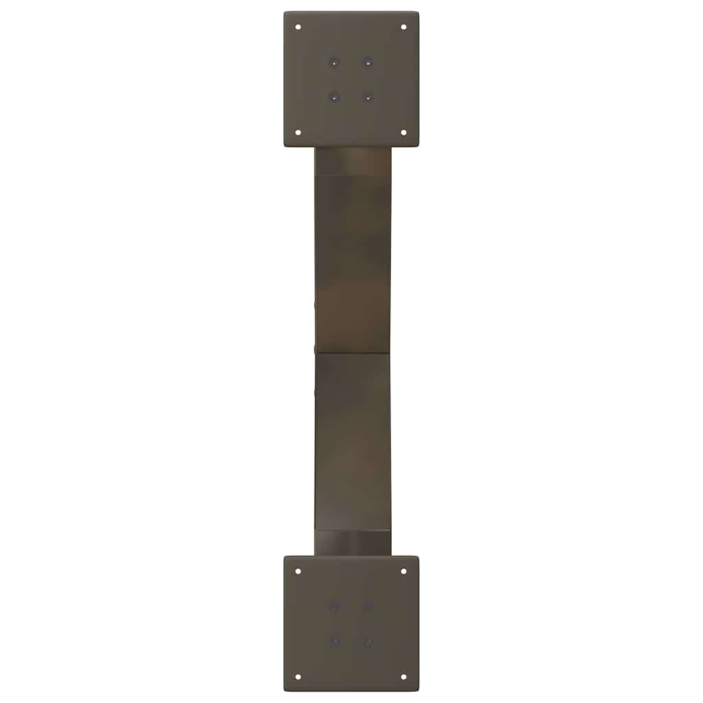 Couchtischbeine X-Form 2 Stk. Naturstahl 70x(30-31) cm Stahl