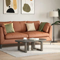 Couchtischbeine T-Form 2 Stk. Naturstahl 40x25x(30-31) cm Stahl