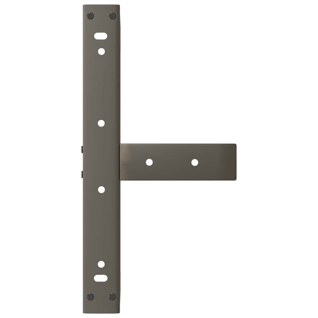 Couchtischbeine T-Form 2 Stk. Naturstahl 50x25x(30-31) cm Stahl
