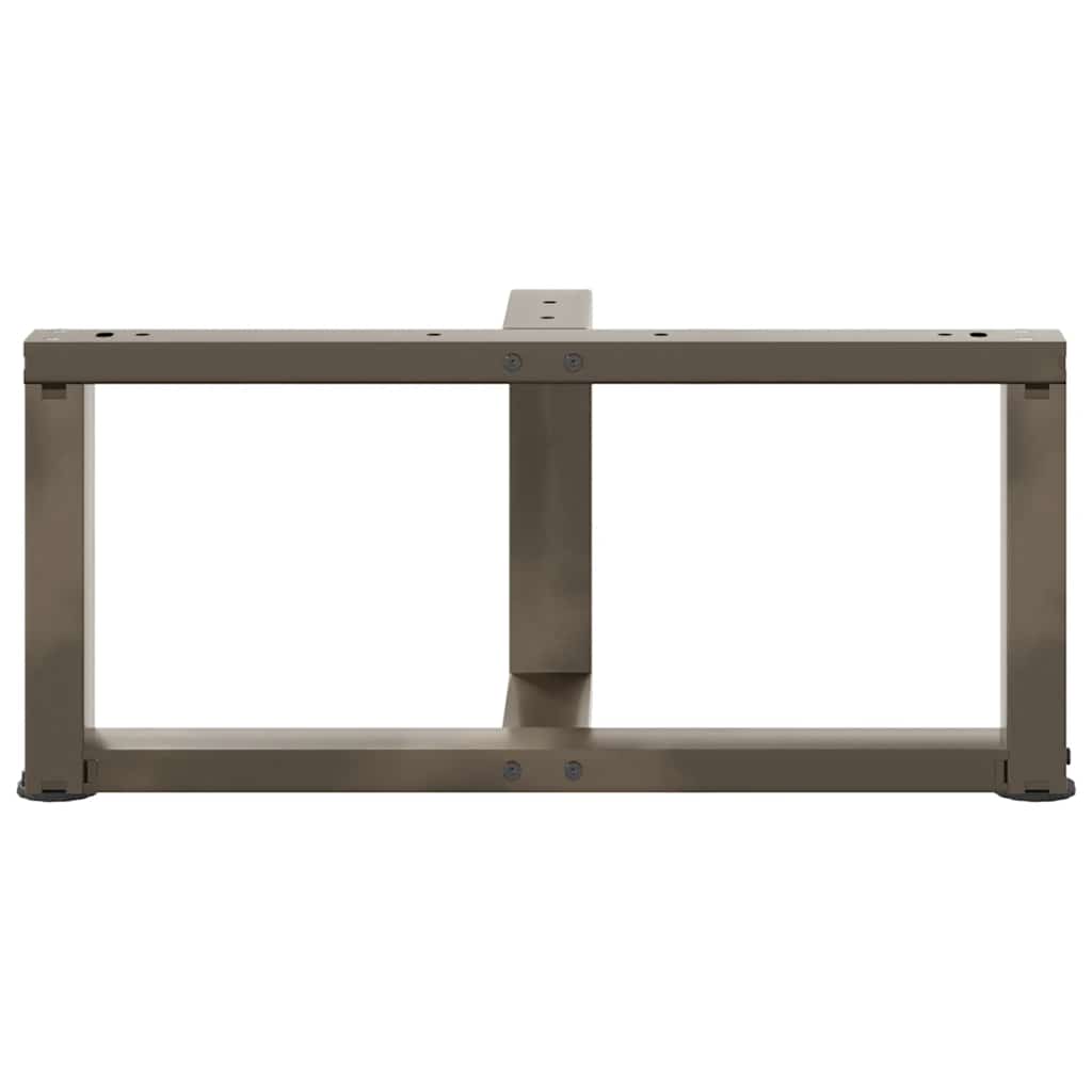 Couchtischbeine T-Form 2 Stk. Naturstahl 70x25x(30-31) cm Stahl