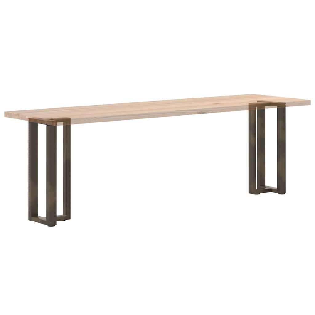Konsolentischbeine T-Form 2 Stk. Naturstahl 25x28x(72-73) cm