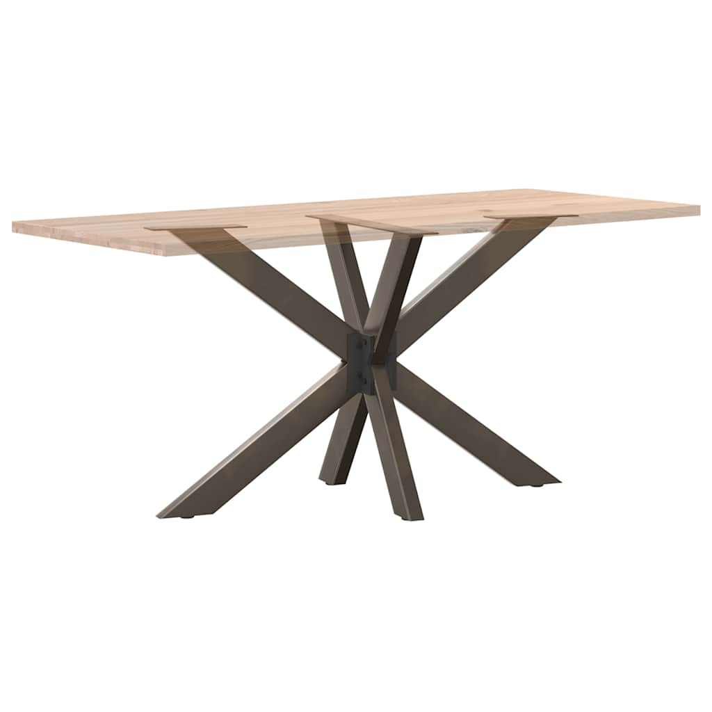 Esstischbein in Spinnenform Naturstahl 120x68x(72-73) cm Stahl