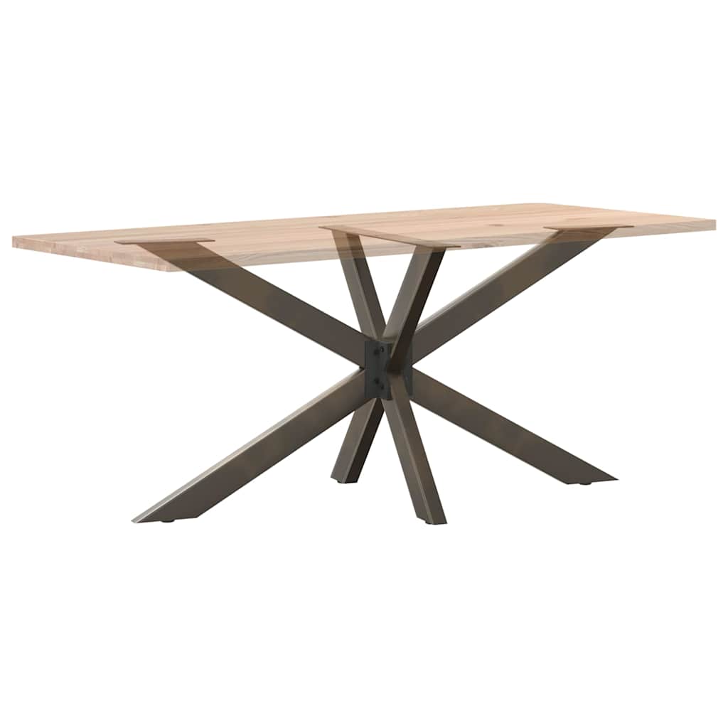 Esstischbein in Spinnenform Naturstahl 150x78x(72-73) cm Stahl