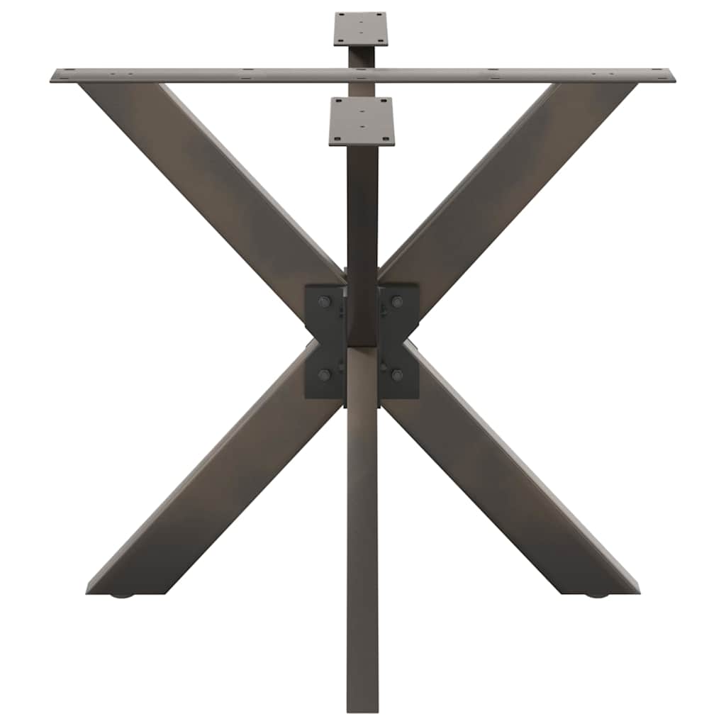 Esstischbein in Spinnenform Naturstahl 85x85x(72-73) cm Stahl