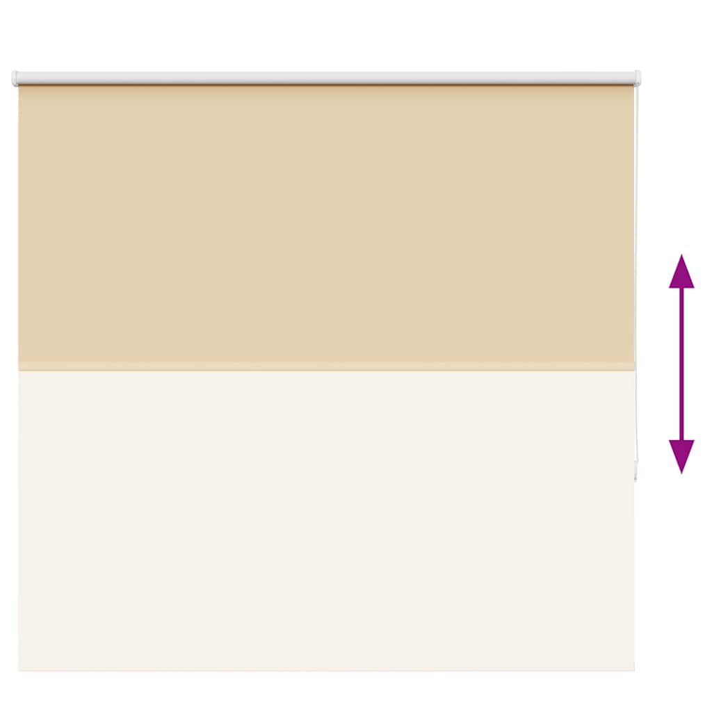 Verdunkelungsrollo Beige 145x150 cm Stoffbreite 141,6 cm