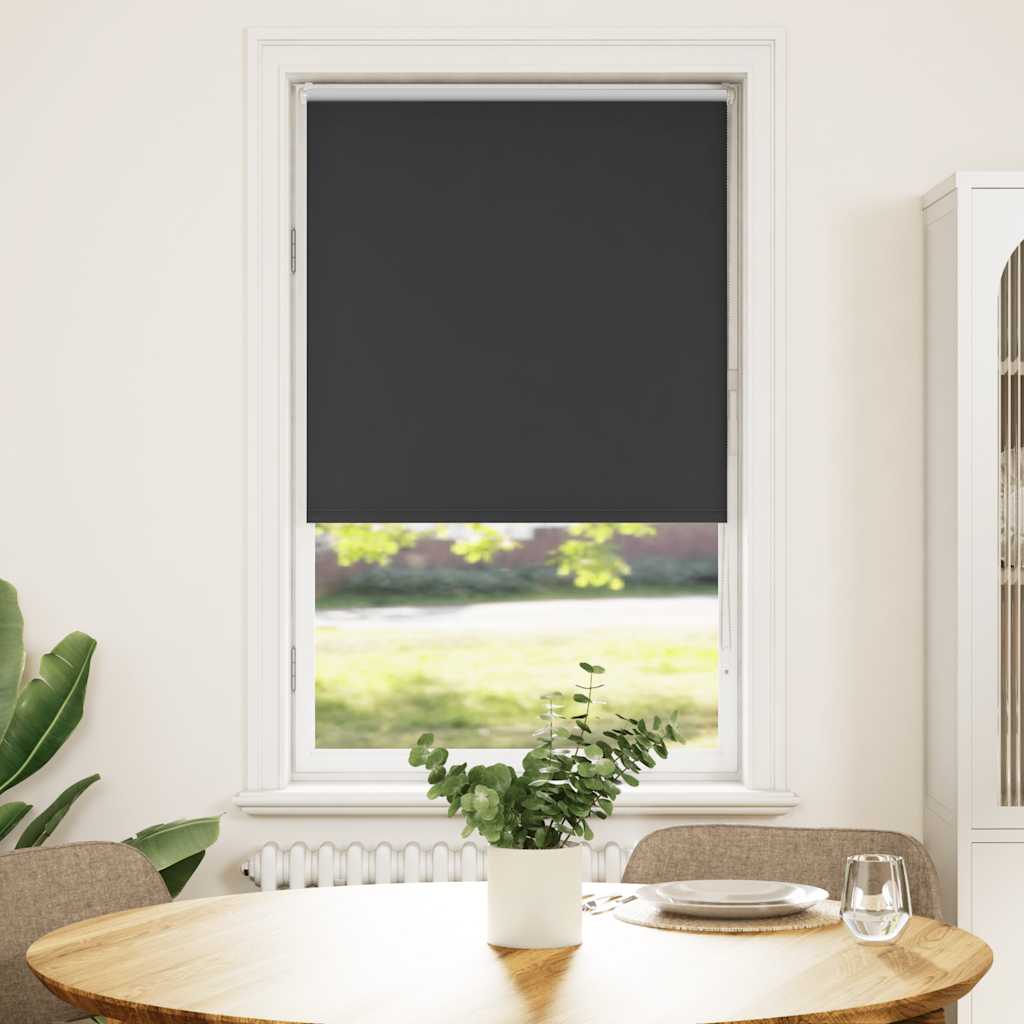 Verdunkelungsrollo Schwarz 75x130 cm Stoffbreite 70,7 cm