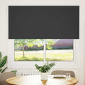 Verdunkelungsrollo Schwarz 145x150 cm Stoffbreite 141,6 cm