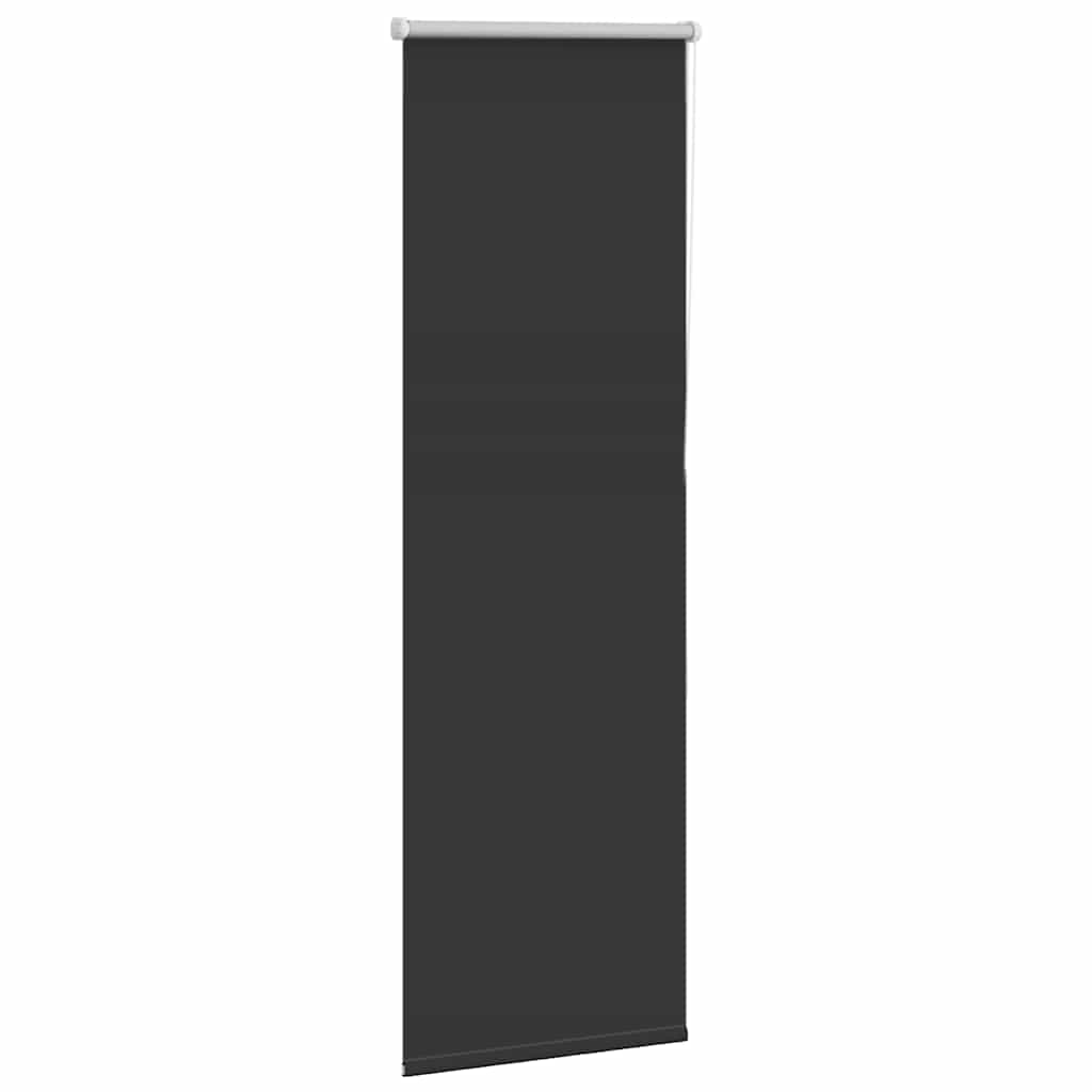 Verdunkelungsrollo Schwarz 50x175 cm Stoffbreite 45,7 cm