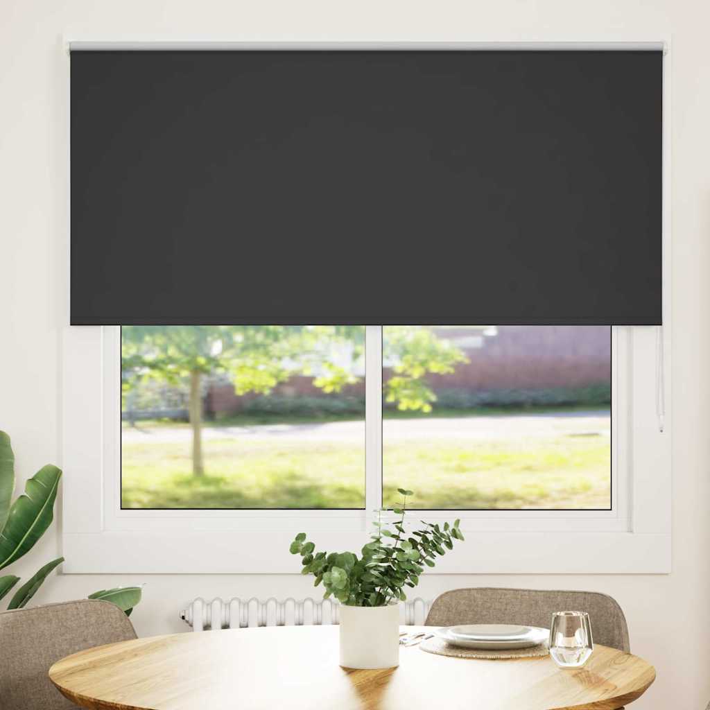Verdunkelungsrollo Schwarz 160x175 cm Stoffbreite 156,6 cm