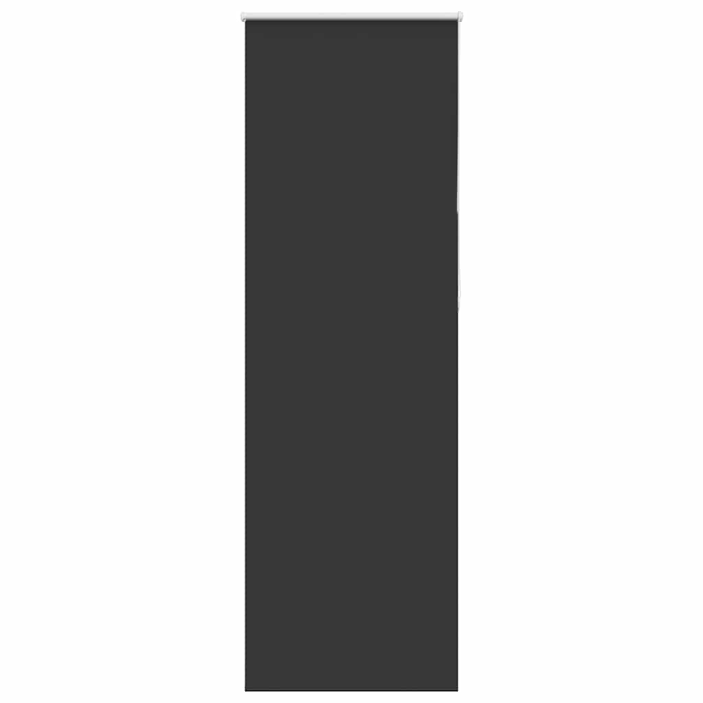 Verdunkelungsrollo Schwarz 80x210 cm Stoffbreite 75,7 cm