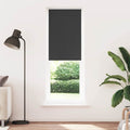 Verdunkelungsrollo Schwarz 85x210 cm Stoffbreite 80,7 cm
