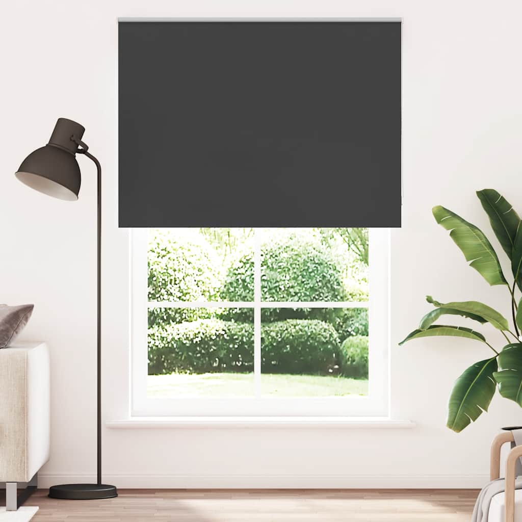 Verdunkelungsrollo Schwarz 165x210 cm Stoffbreite 161,6 cm