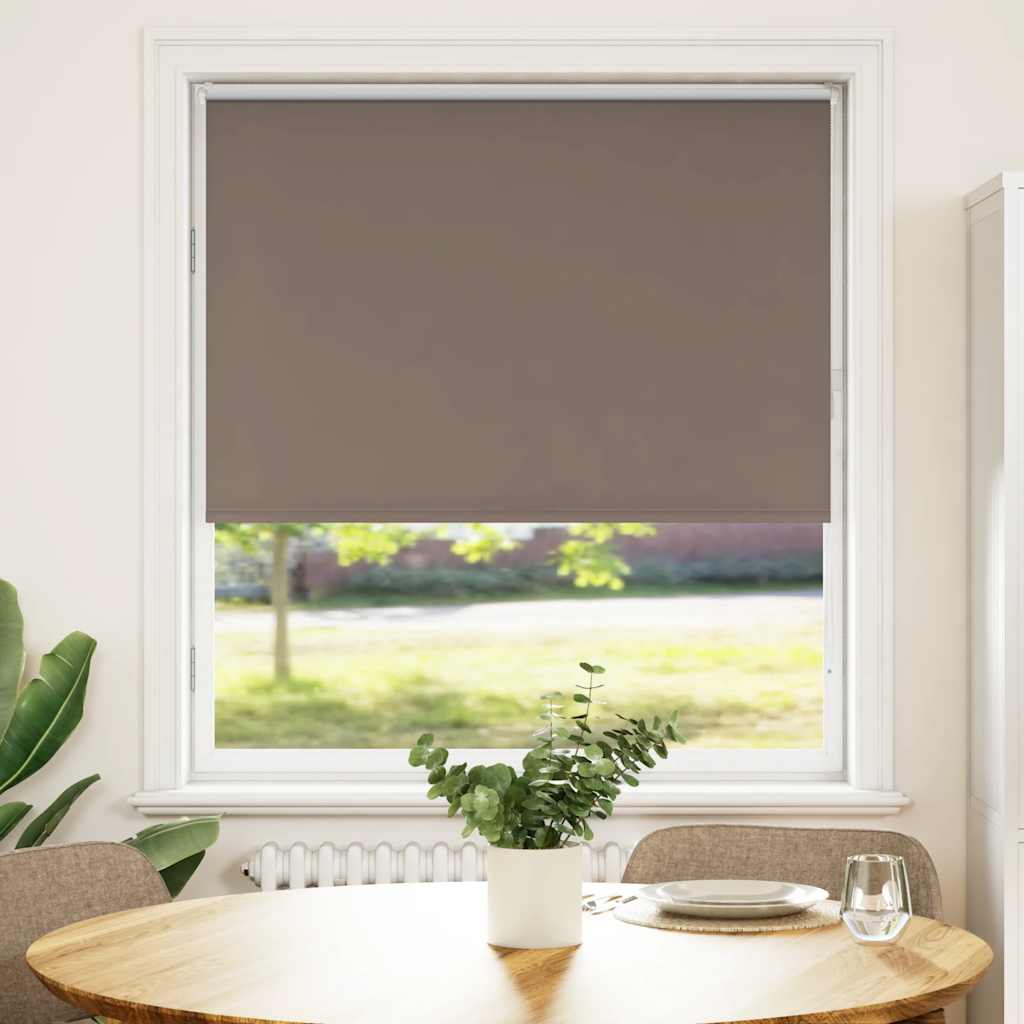 Verdunkelungsrollo Kaffeebraun 115x130cm Stoffbreite 110,7cm