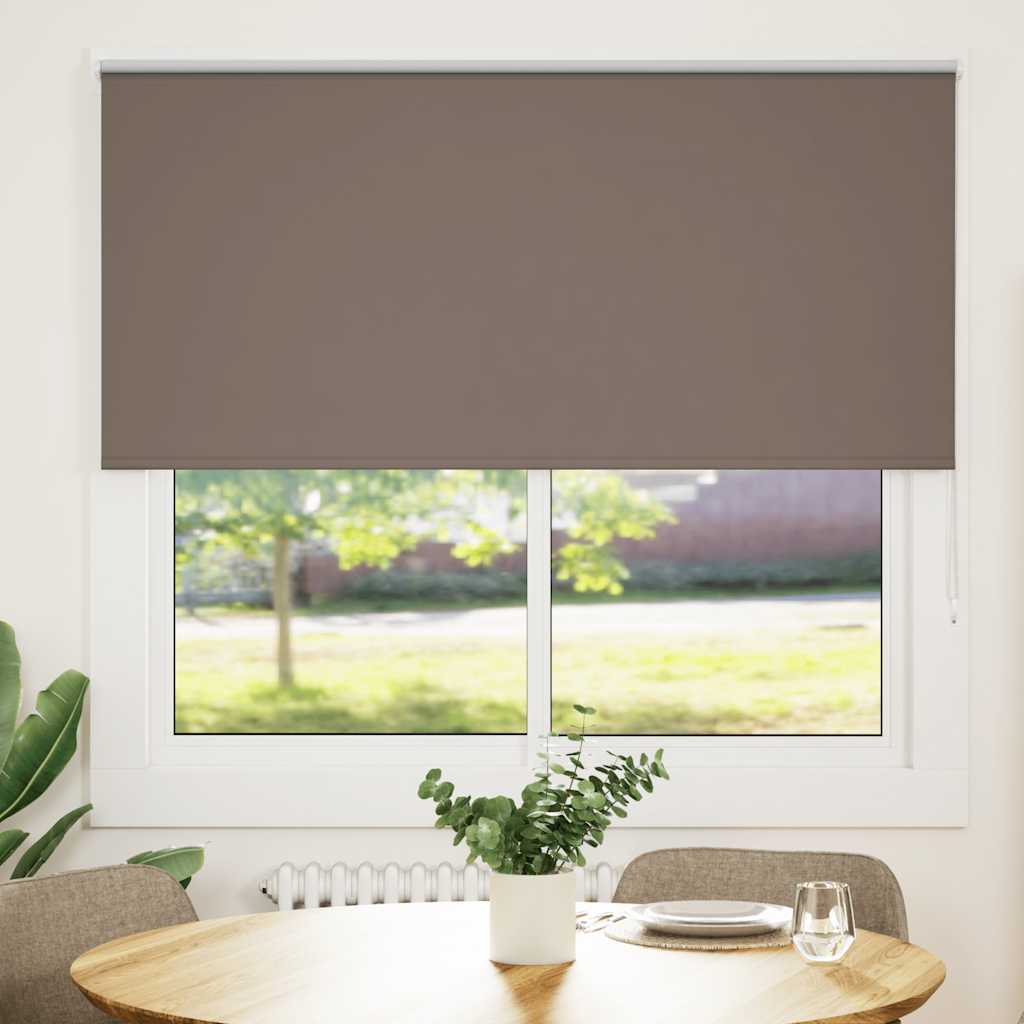 Verdunkelungsrollo Kaffeebraun 165x130cm Stoffbreite 161,6cm