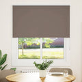 Verdunkelungsrollo Kaffeebraun 140x150 cm Stoffbreite 136,6 cm