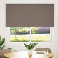 Verdunkelungsrollo Kaffeebraun 160x175 cm Stoffbreite 156,6 cm