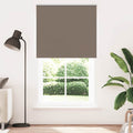 Verdunkelungsrollo Kaffeebraun 130x210 cm Stoffbreite 126,6 cm