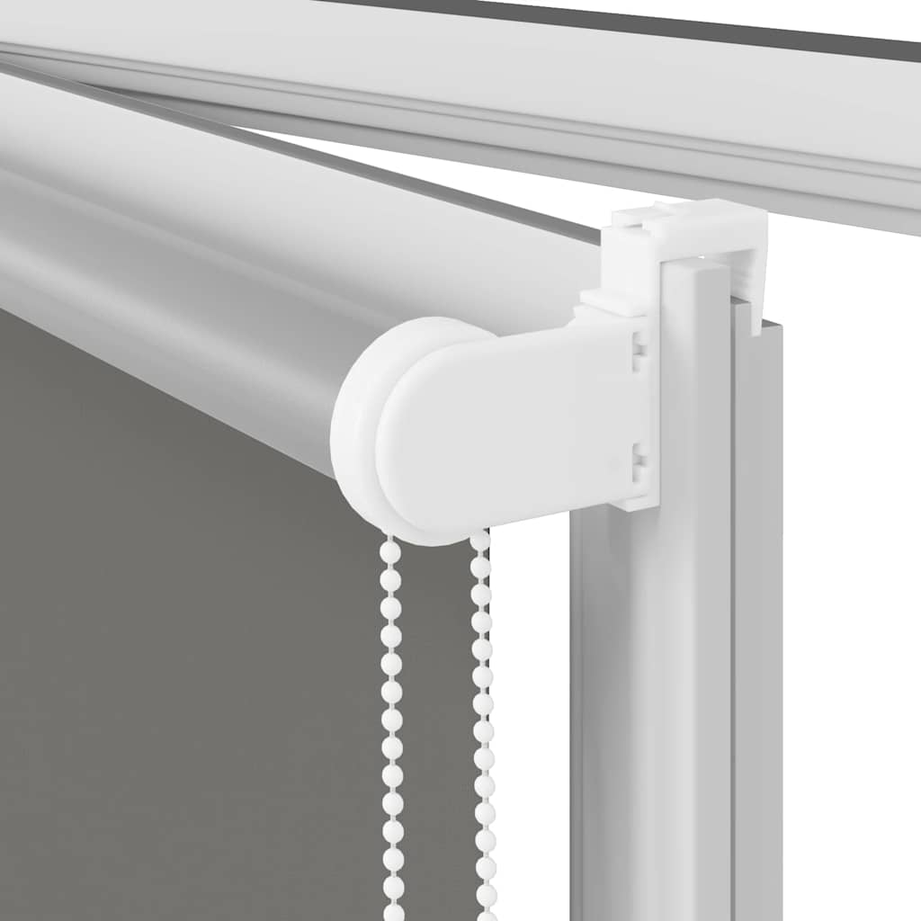 Verdunkelungsrollo Grau 135x130cm Stoffbreite 131,6cm Polyester