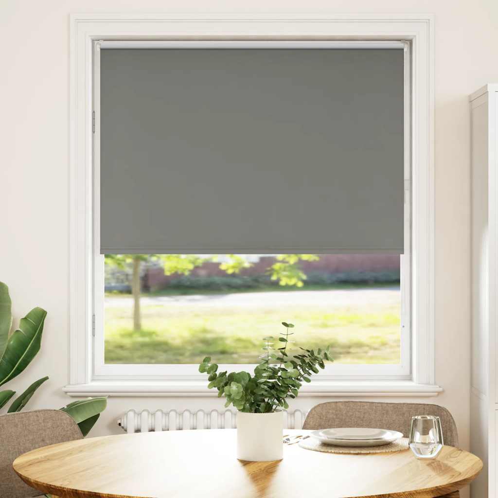 Verdunkelungsrollo Grau 105x150cm Stoffbreite 100,7cm Polyester