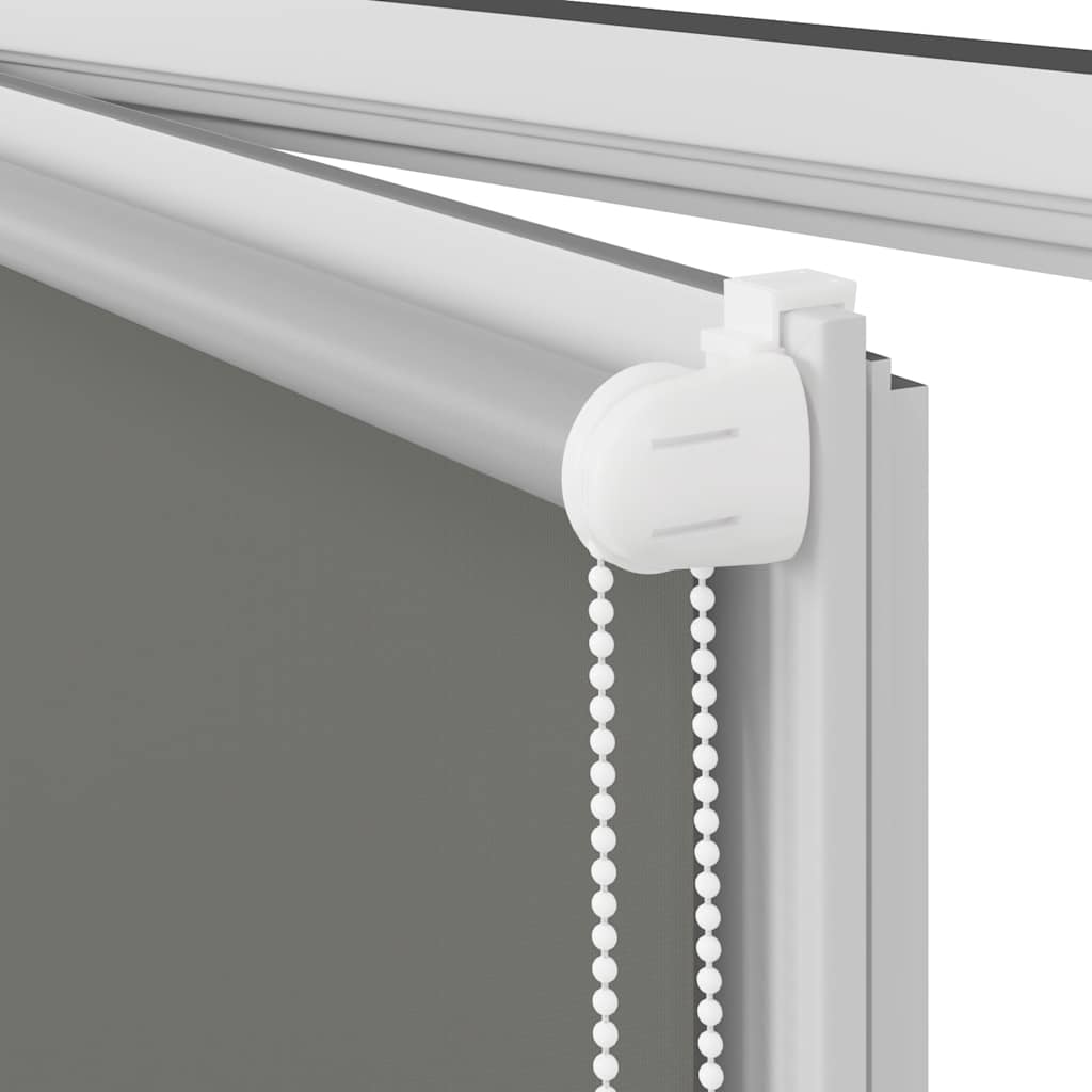 Verdunkelungsrollo Grau 50x175 cm Stoffbreite 45,7 cm Polyester