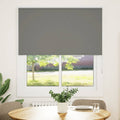 Verdunkelungsrollo Grau 125x175cm Stoffbreite 121,6cm Polyester
