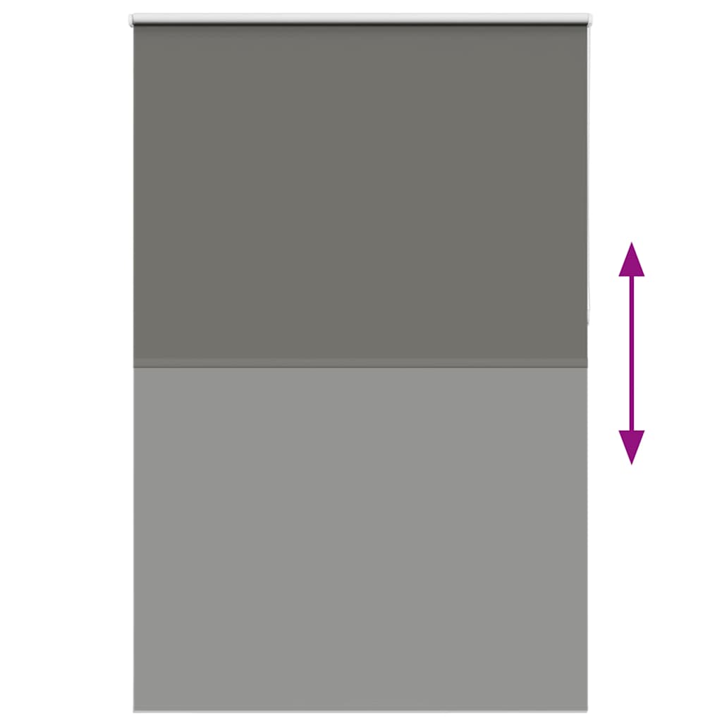 Verdunkelungsrollo Grau 145x210cm Stoffbreite 141,6cm Polyester