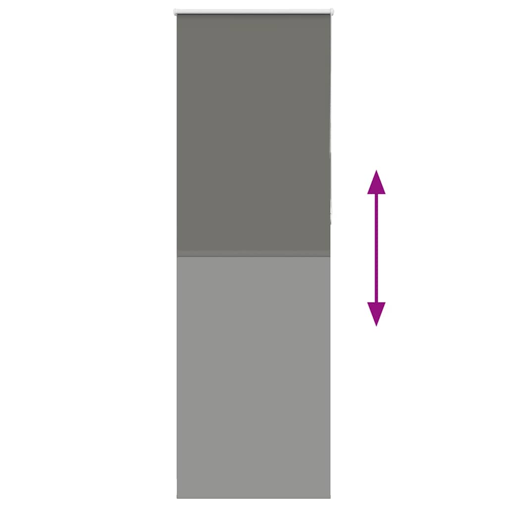 Verdunkelungsrollo Grau 65x230 cm Stoffbreite 60,7 cm Polyester